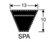 клиновые ремни усиленные (тип SPA, длина 1280 мм) - 1